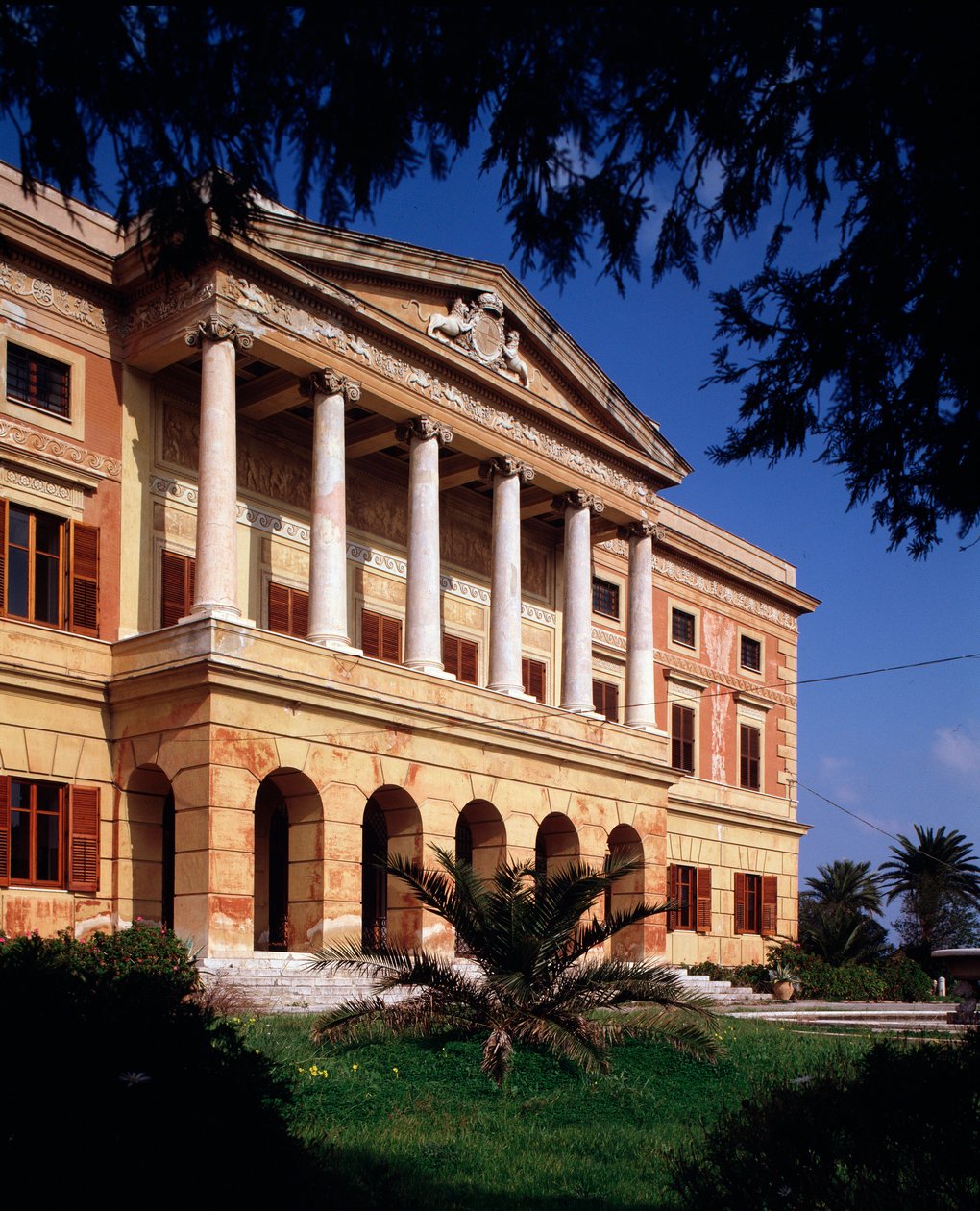Vista de la villa Belmonte, principios del siglo XIX de Venanzio Marvuglia