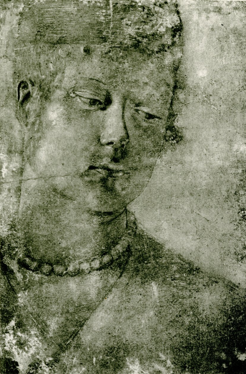 Estudio de cabeza femenina de Venetian School