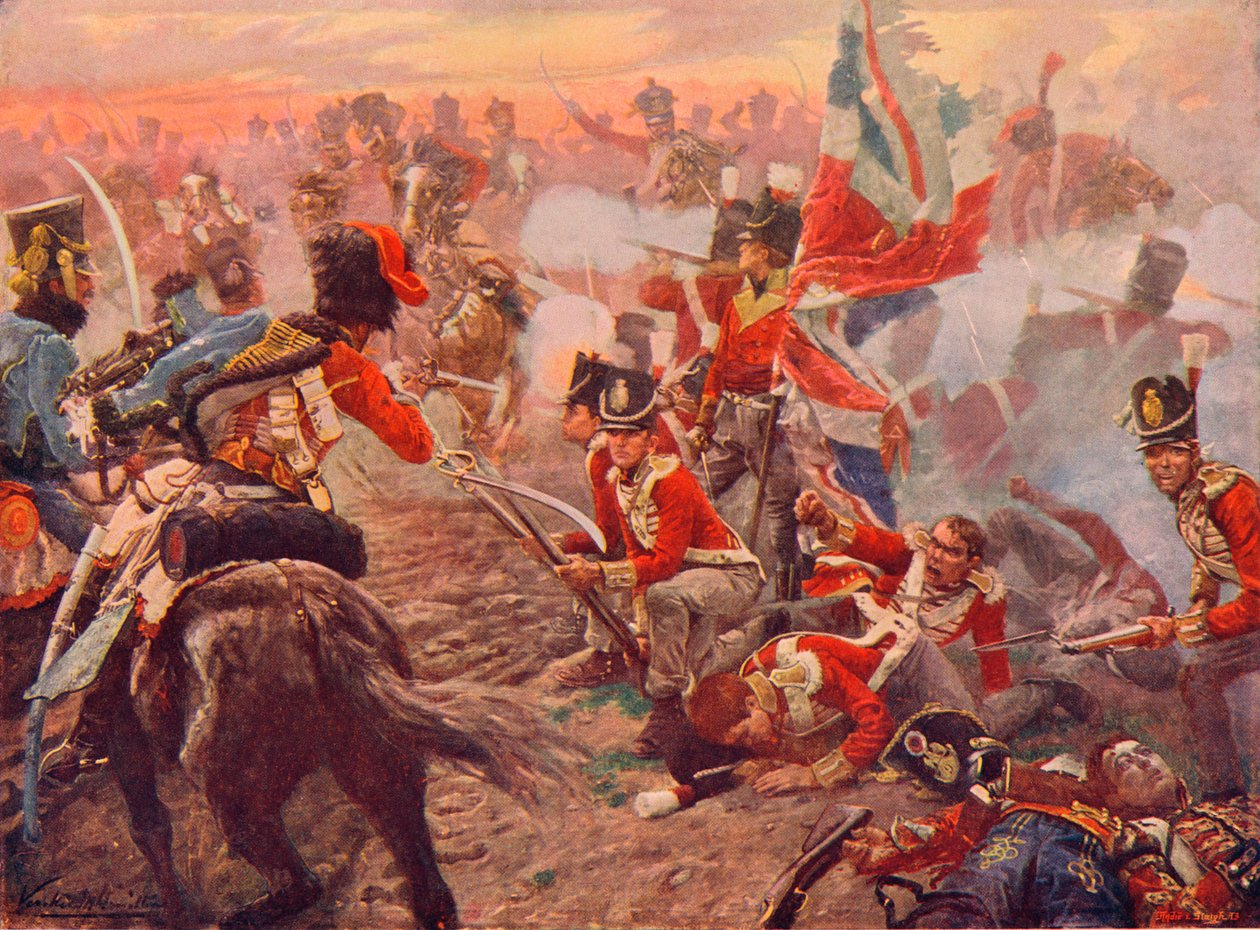 Batalla de Quatre Bras, 1815, 1906 de Vereker Monteith Hamilton