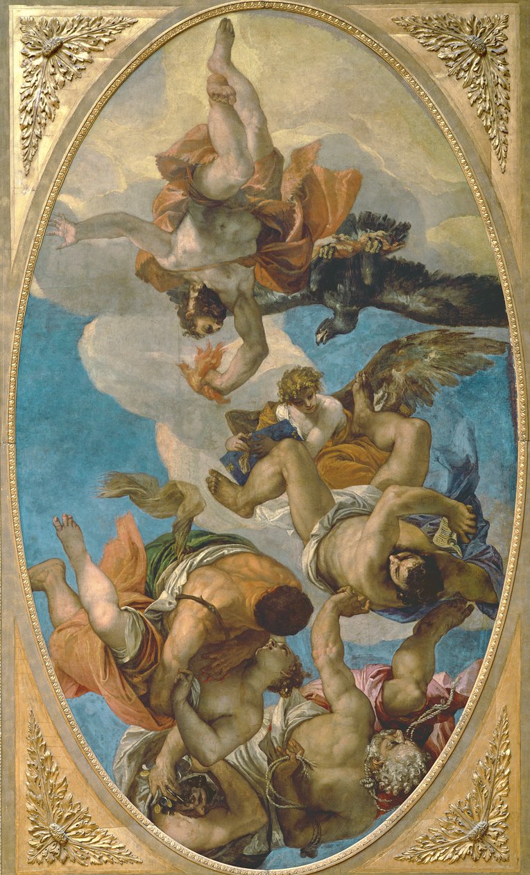 Júpiter derribando los vicios de Paolo Veronese