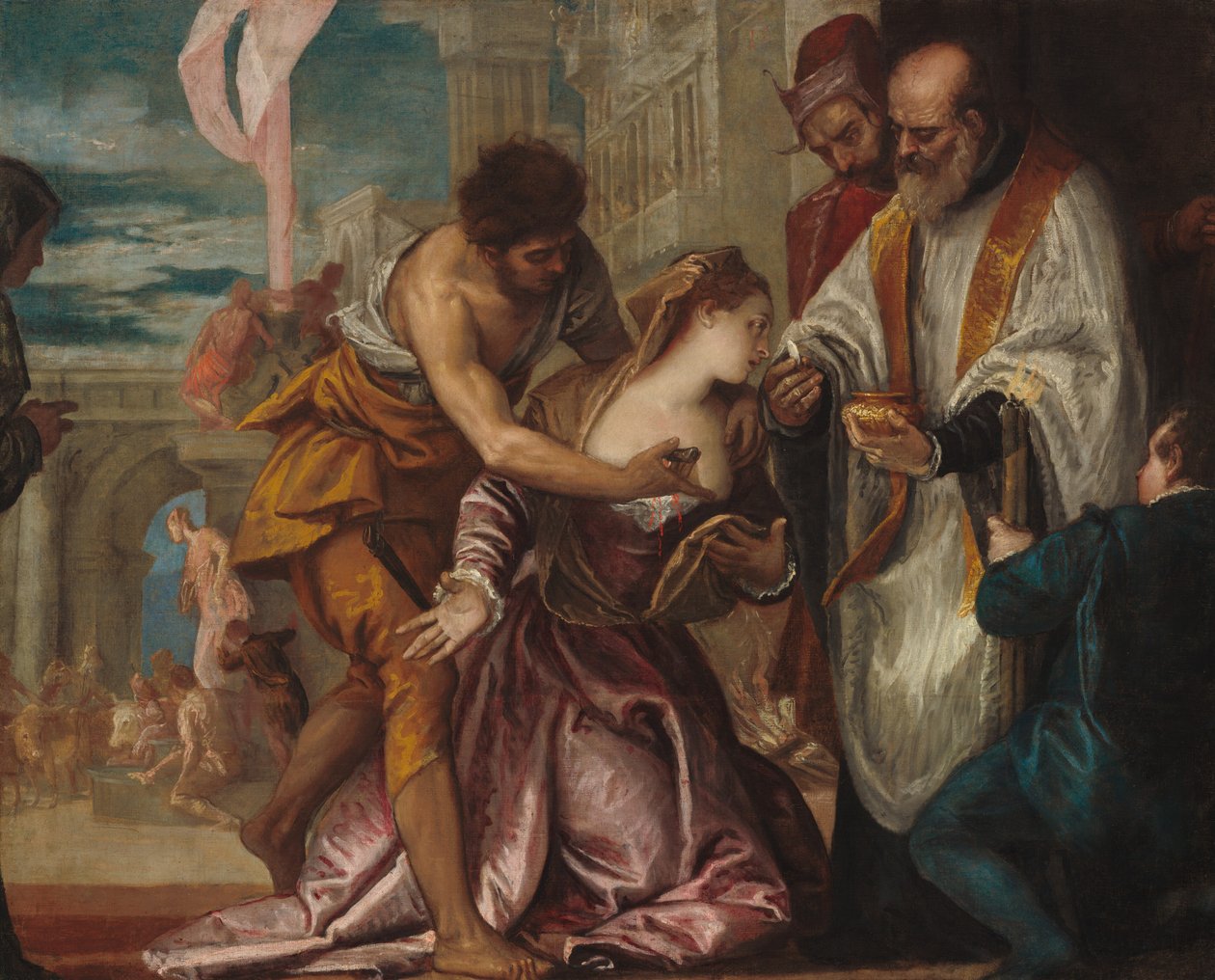 El Martirio y Última Comunión de Santa Lucía de Veronese