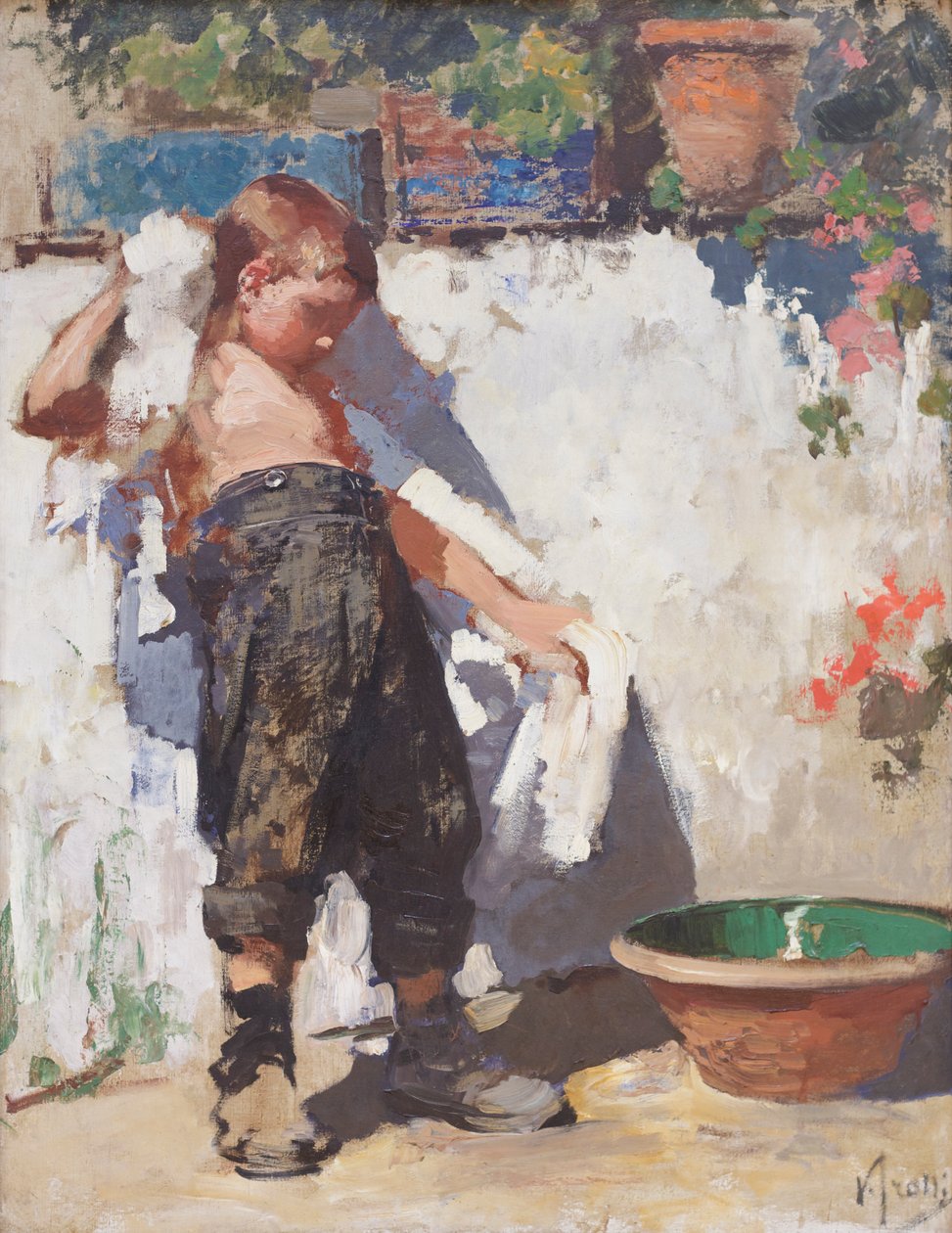 El cuarto de baño (óleo sobre lienzo) de Vicenzo Irolli