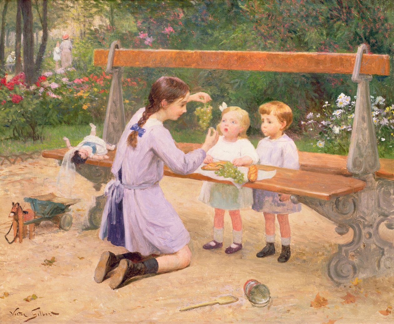 Degustación de uvas de Victor Gabriel Gilbert