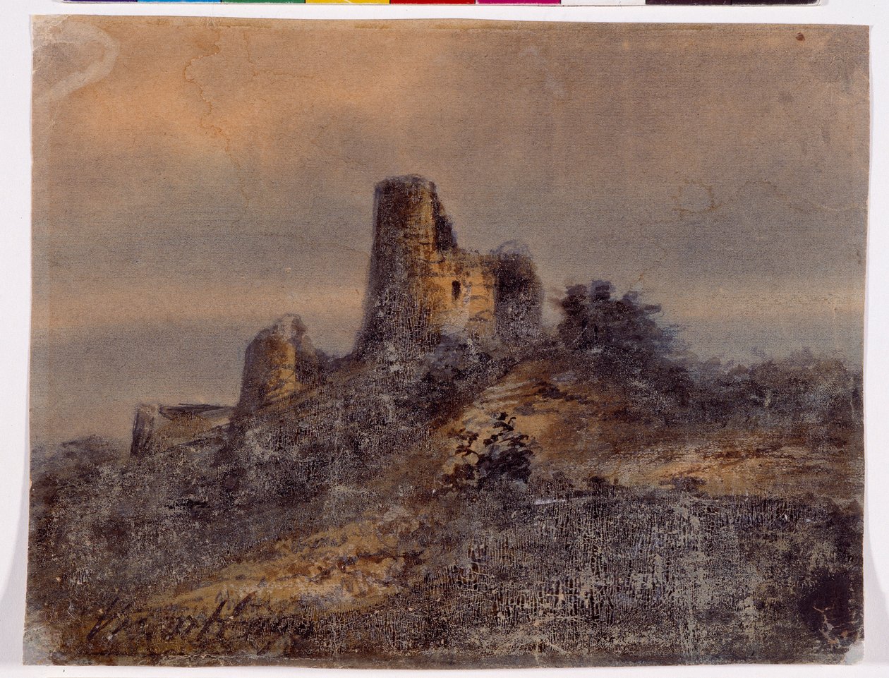 Ruinas de un castillo medieval de Victor Hugo