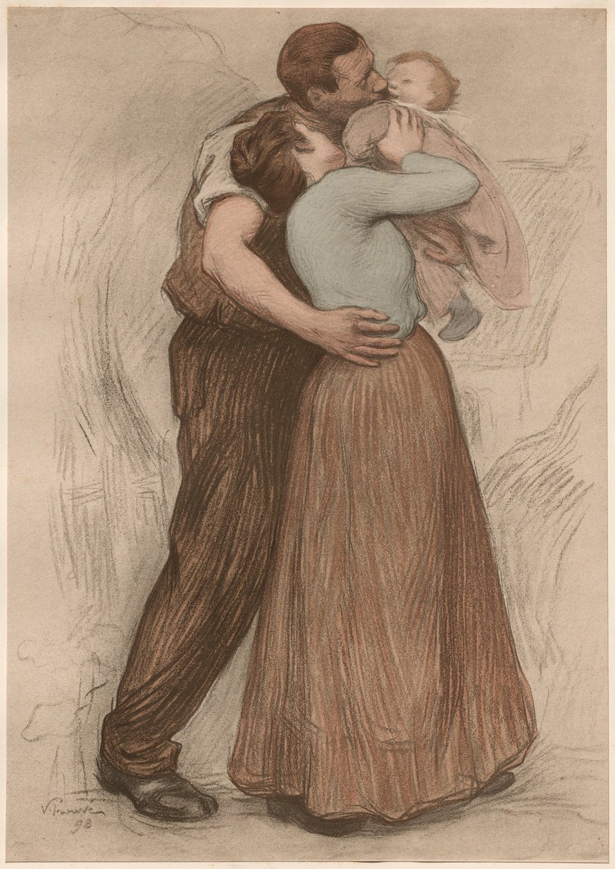El Beso, 1898 de Victor Emile Prouve
