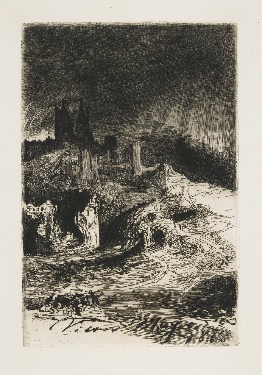 Paisaje, 1868 de Victor Hugo