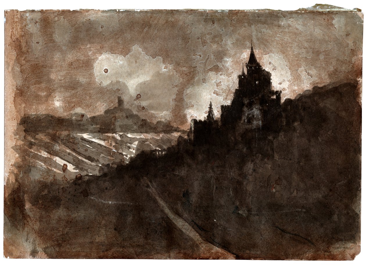 Valle del Rin, ca 1850 de Victor Hugo