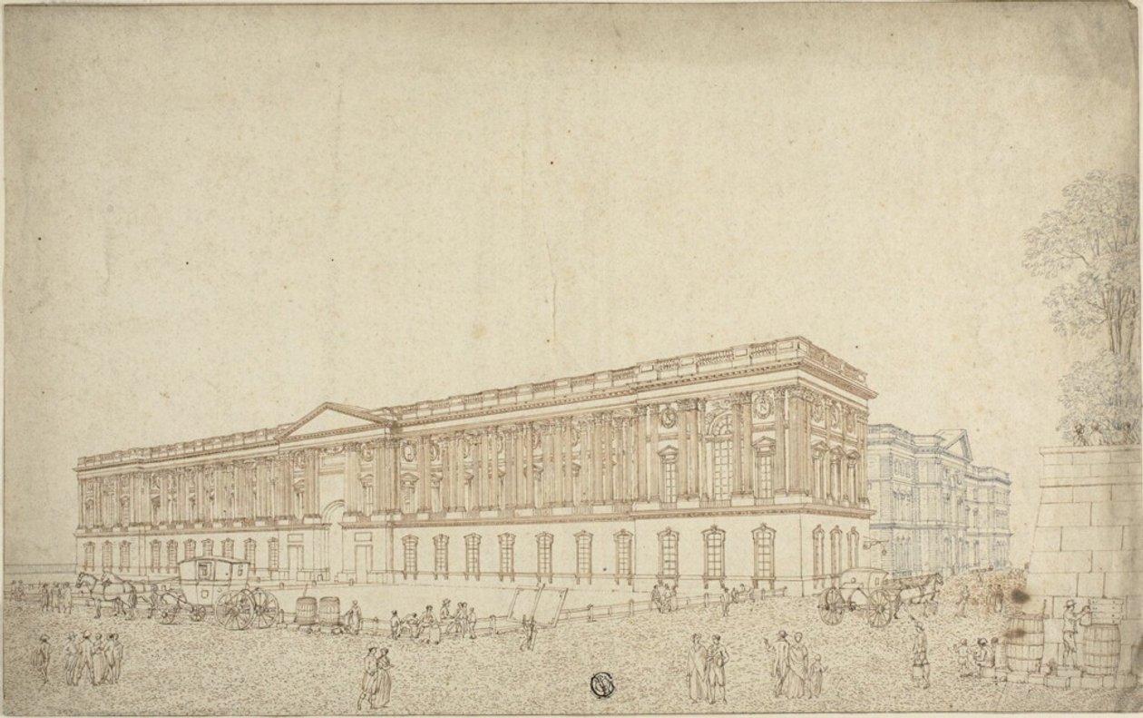 La columnata del Louvre de Victor Jean Nicolle