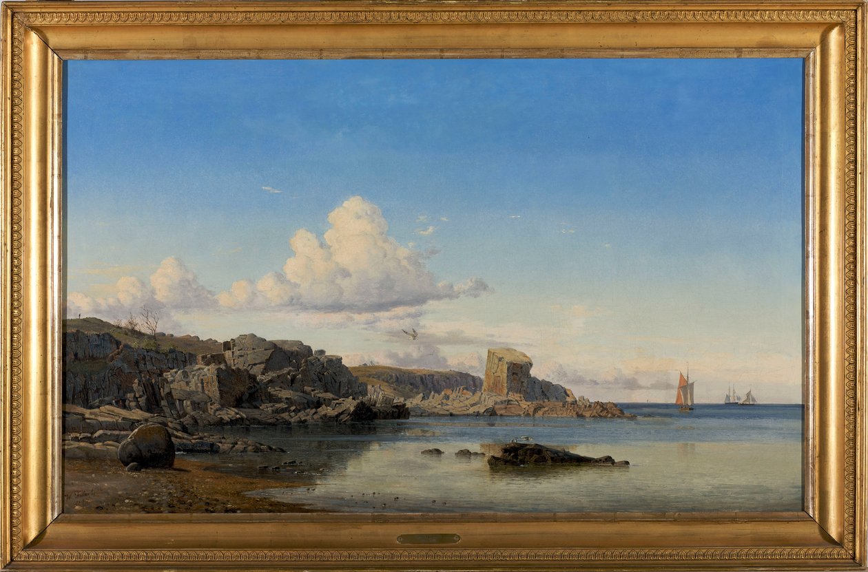 Randcleven en Gudhjem en la costa este de Bornholm de Viggo Fauerholdt