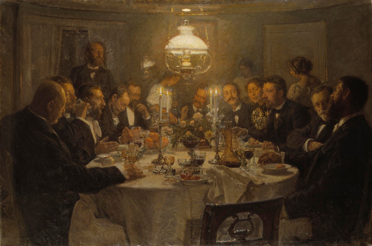 Reunión de artistas, 1903 de Viggo Johansen