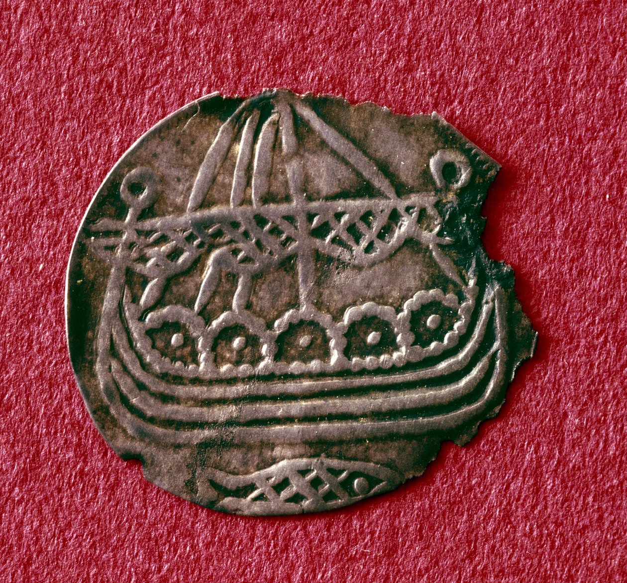 Moneda que Representa un Drakkar de Viking Viking