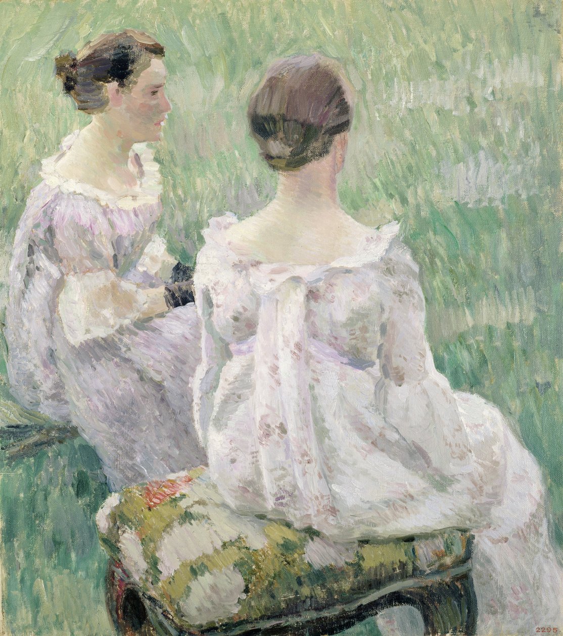 Dos mujeres sentadas, 1899 de Viktor Elpidiforovich Borisov Musatov