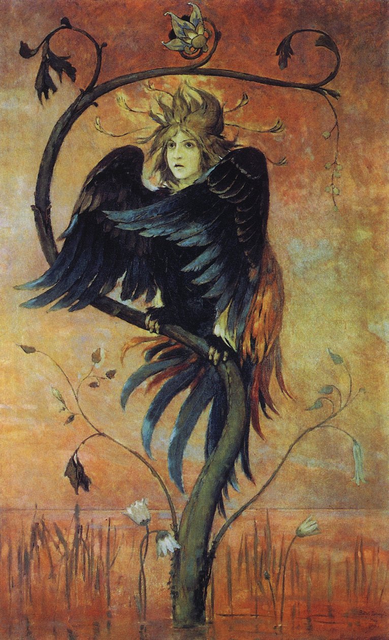 Gamaun, el pájaro profético de Viktor Mikhaylovich Vasnetsov