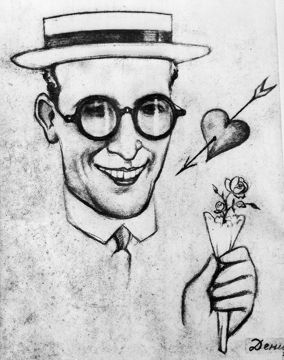 Caricatura de Harold Lloyd de Viktor Deni