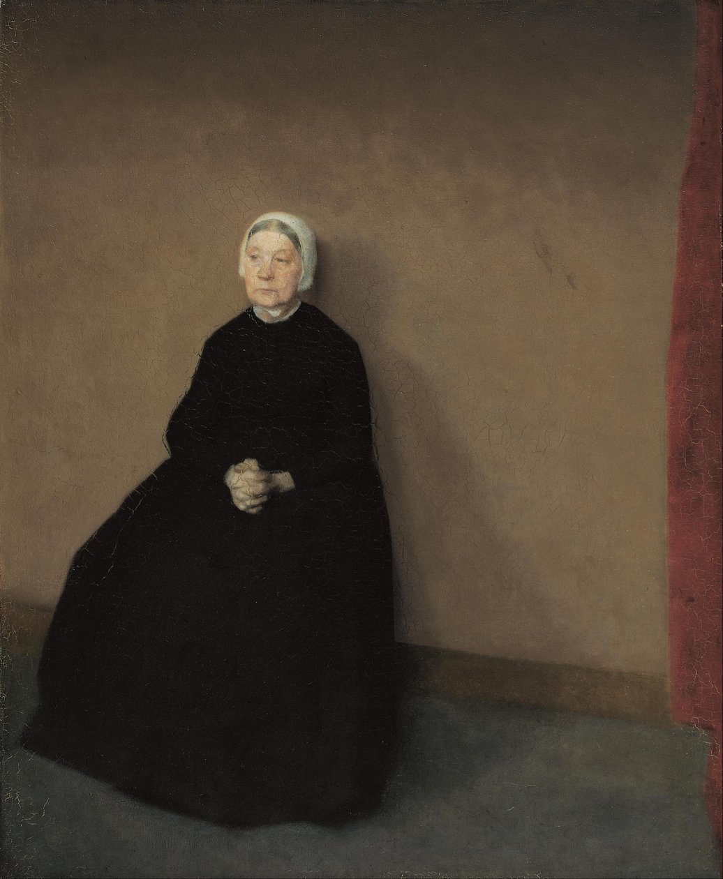 Una anciana de Vilhelm Hammershøi