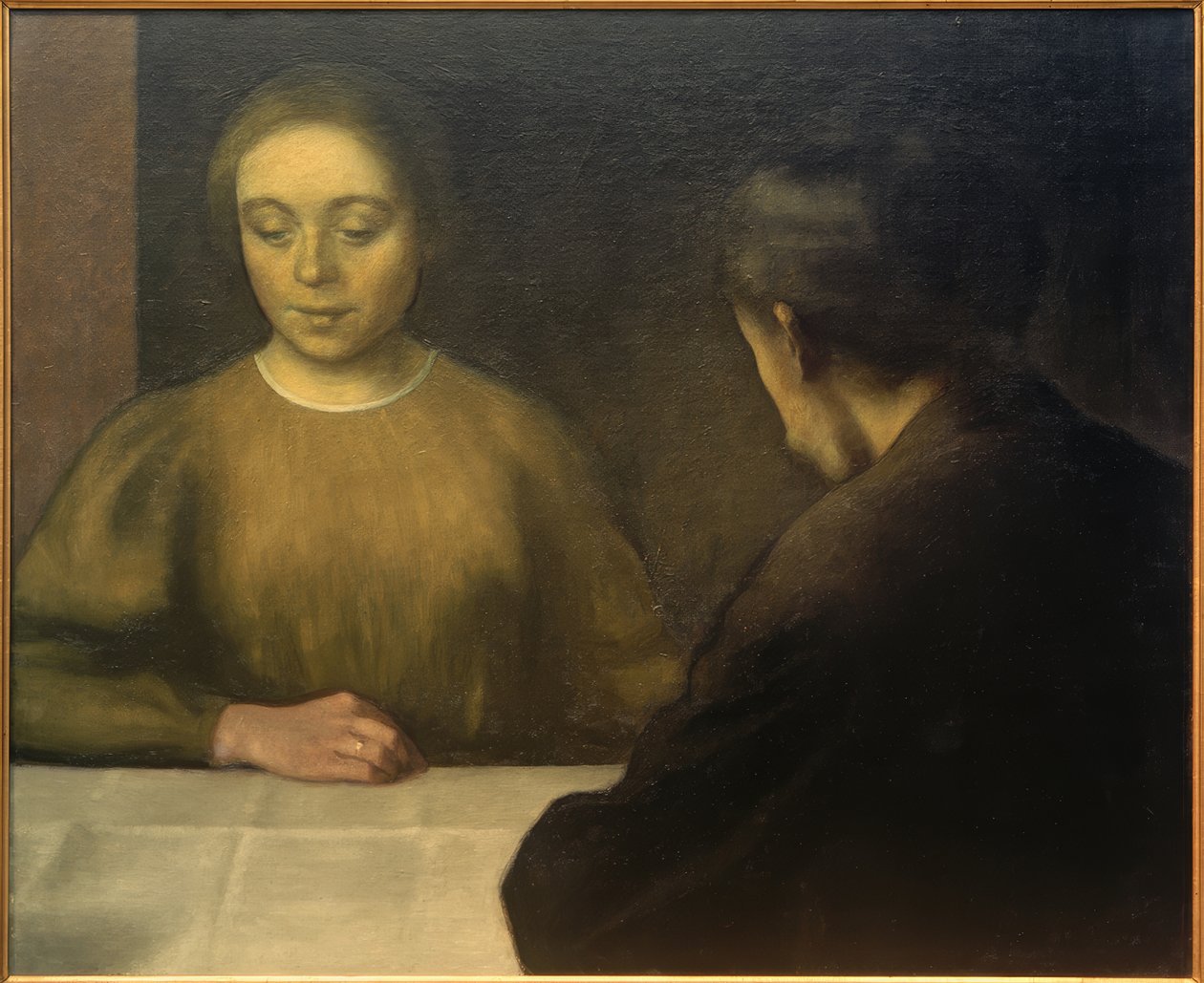 Pareja Hammershøi de Vilhelm Hammershoi