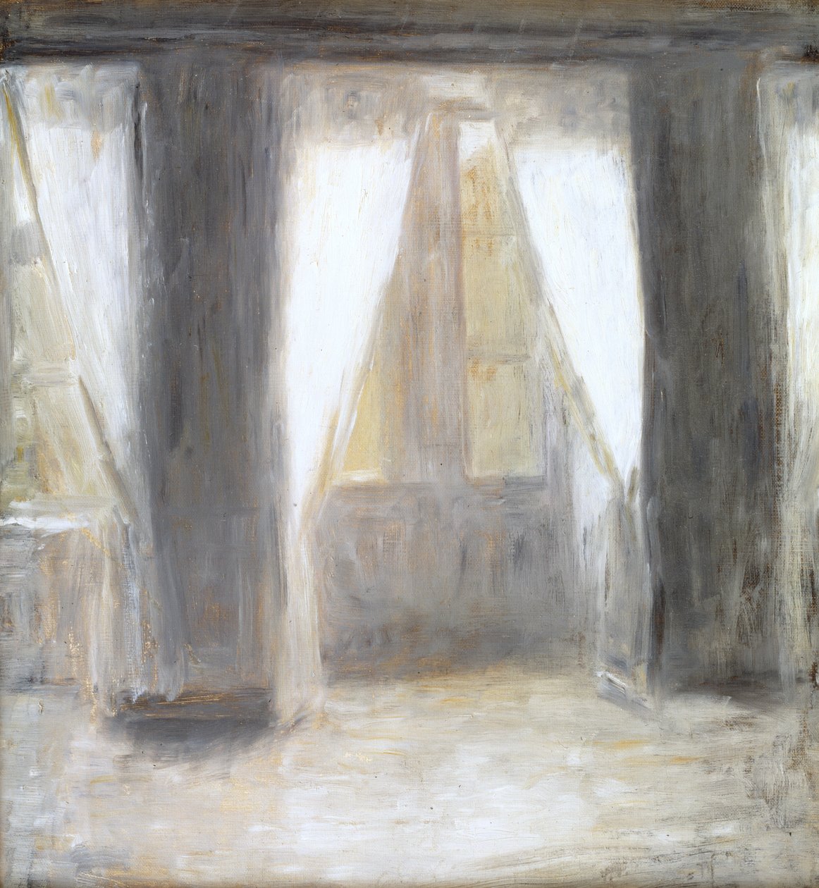 Sala de estar en Frederiksberg Allé de Vilhelm Hammershøi