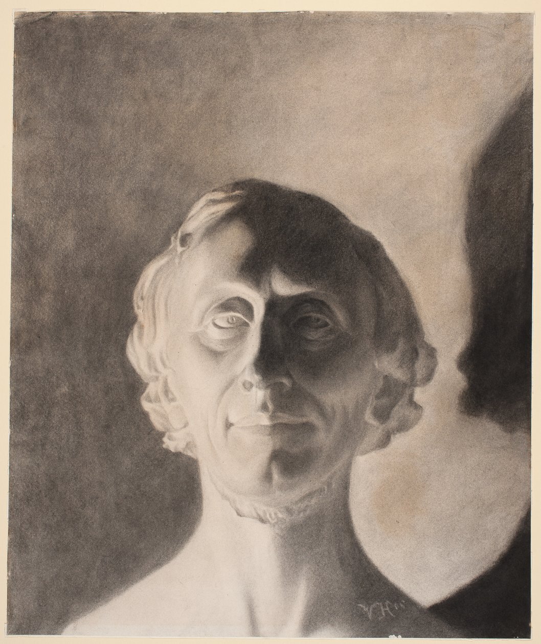 Busto retrato de H.C. Andersen por H.W. Bissen de Vilhelm Hammershøi