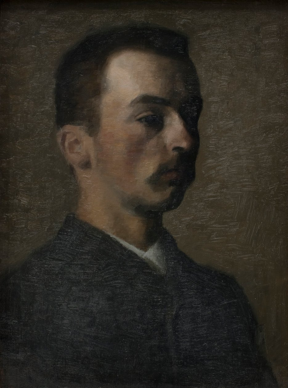 Autorretrato, 1890 de Vilhelm Hammershøi