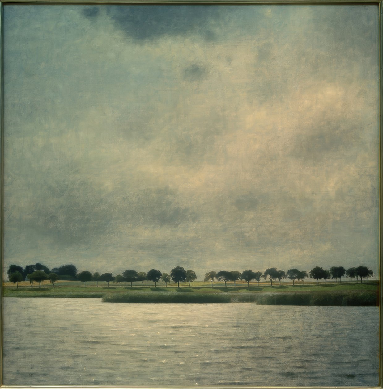 Lago Gentofte de Vilhelm Hammershoi