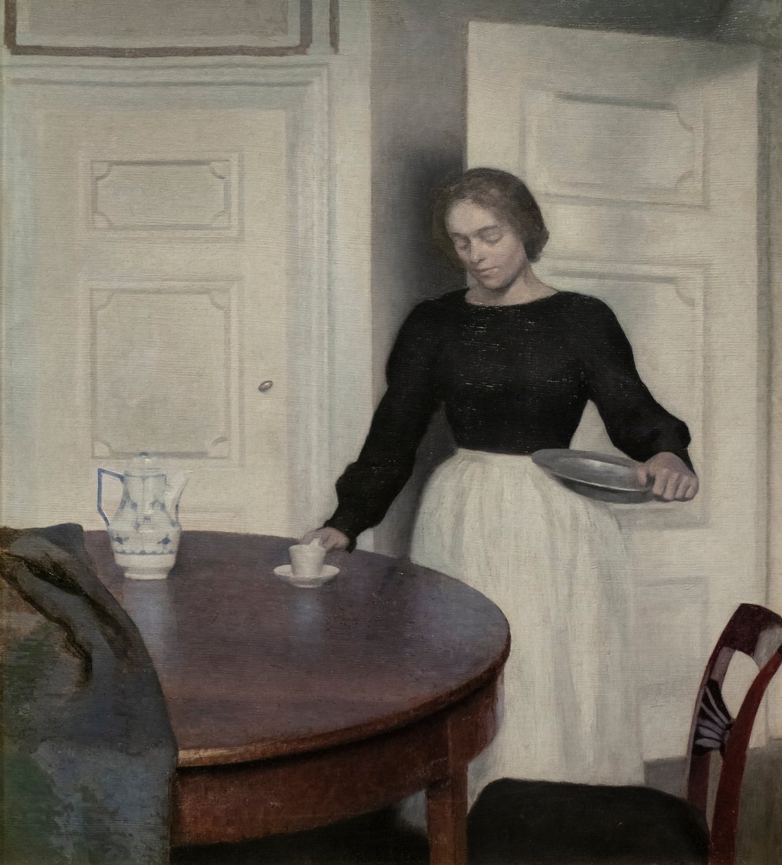 Interior, Strandgade 30, (detalle), 1899 de Vilhelm Hammershoi