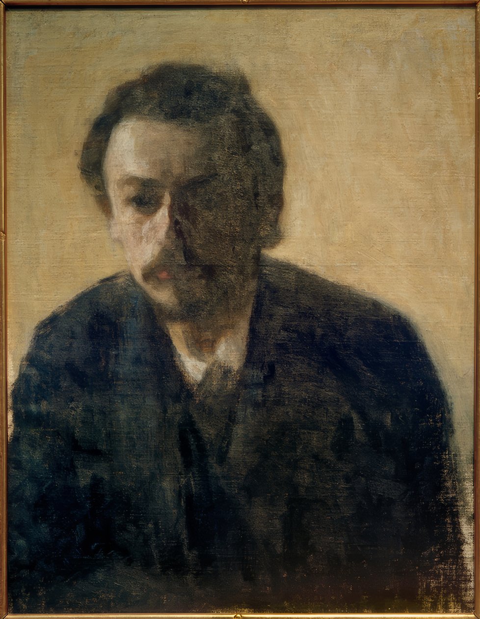 Autorretrato V. Hammershøi, 1891 de Vilhelm Hammershoi
