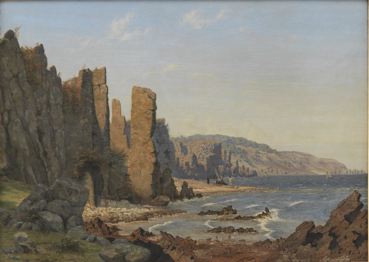 Una Costa Rocosa. Rø, Bornholm de Vilhelm Kyhn