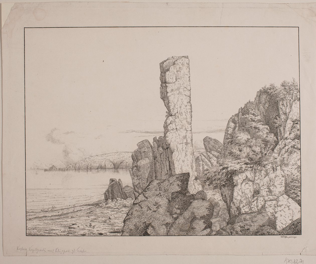 Costa rocosa en Bornholm de Vilhelm Kyhn
