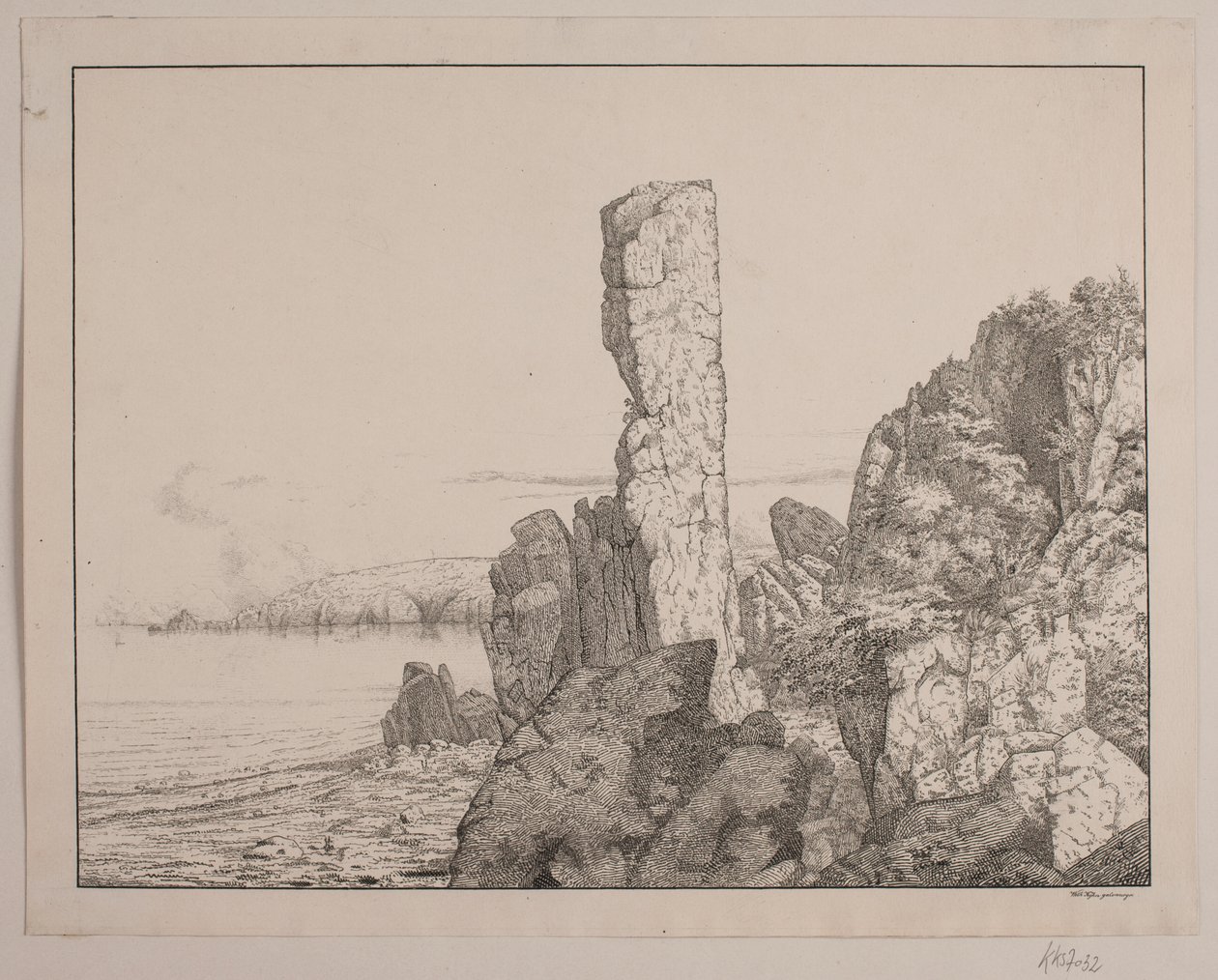 Costa rocosa en Bornholm de Vilhelm Kyhn