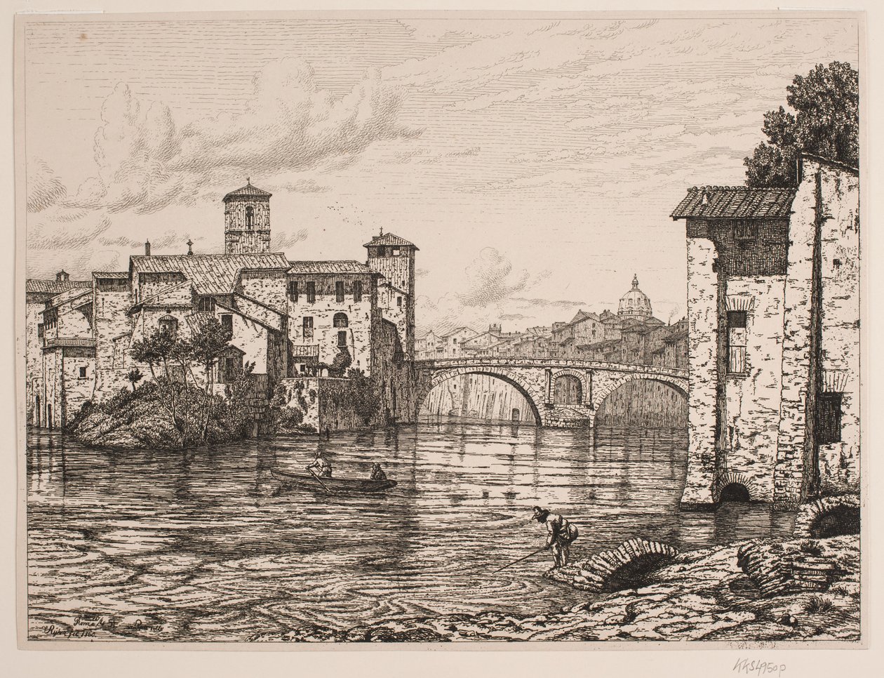 Parte del Ponte Rotto en Roma de Vilhelm Kyhn