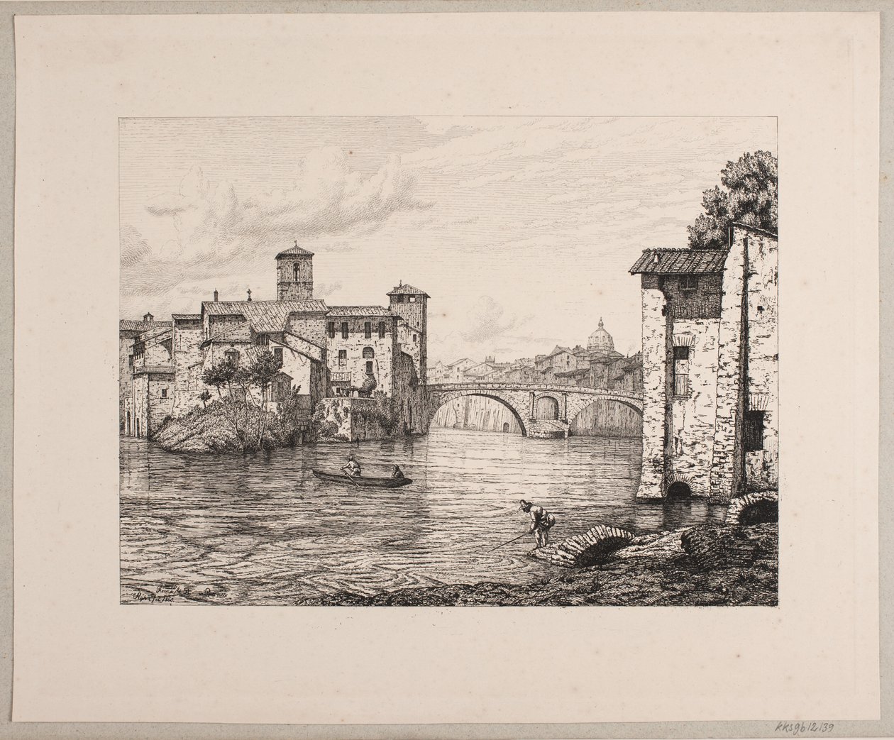 Parte de Ponte Rotto en Roma de Vilhelm Kyhn