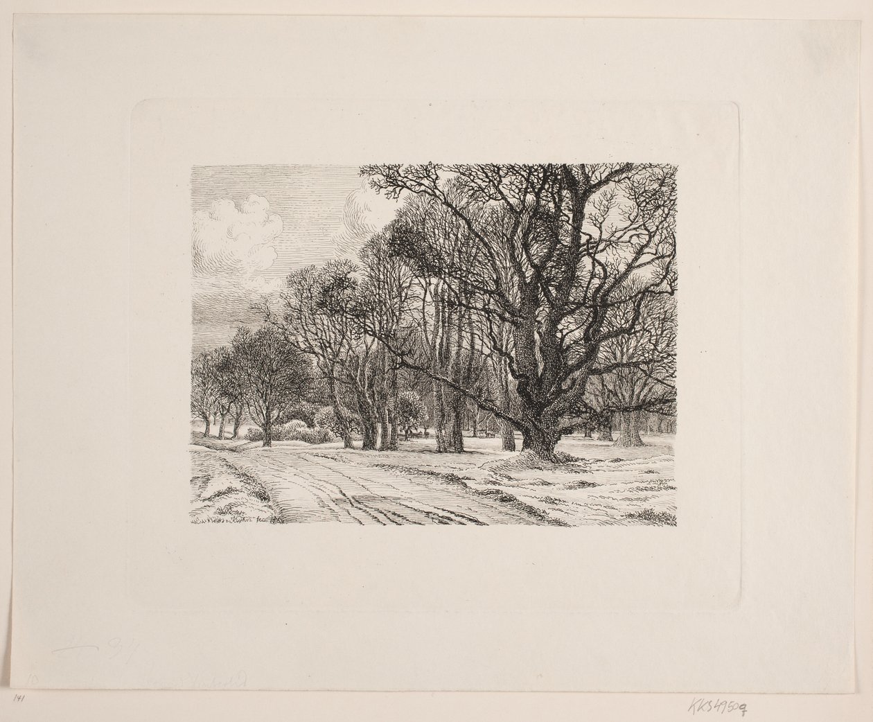 Invierno en el bosque de Vilhelm Kyhn