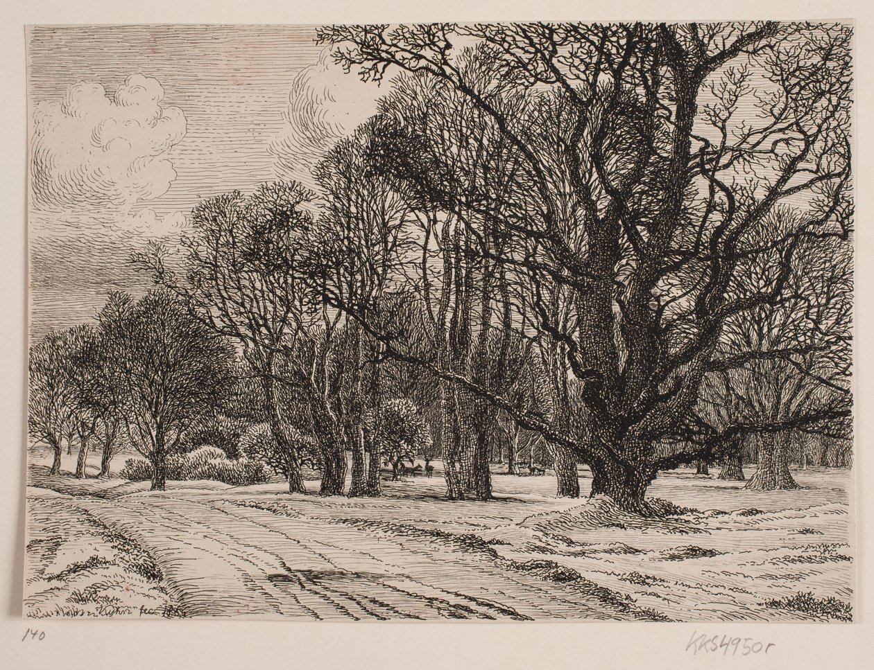 Invierno en el bosque de Vilhelm Kyhn
