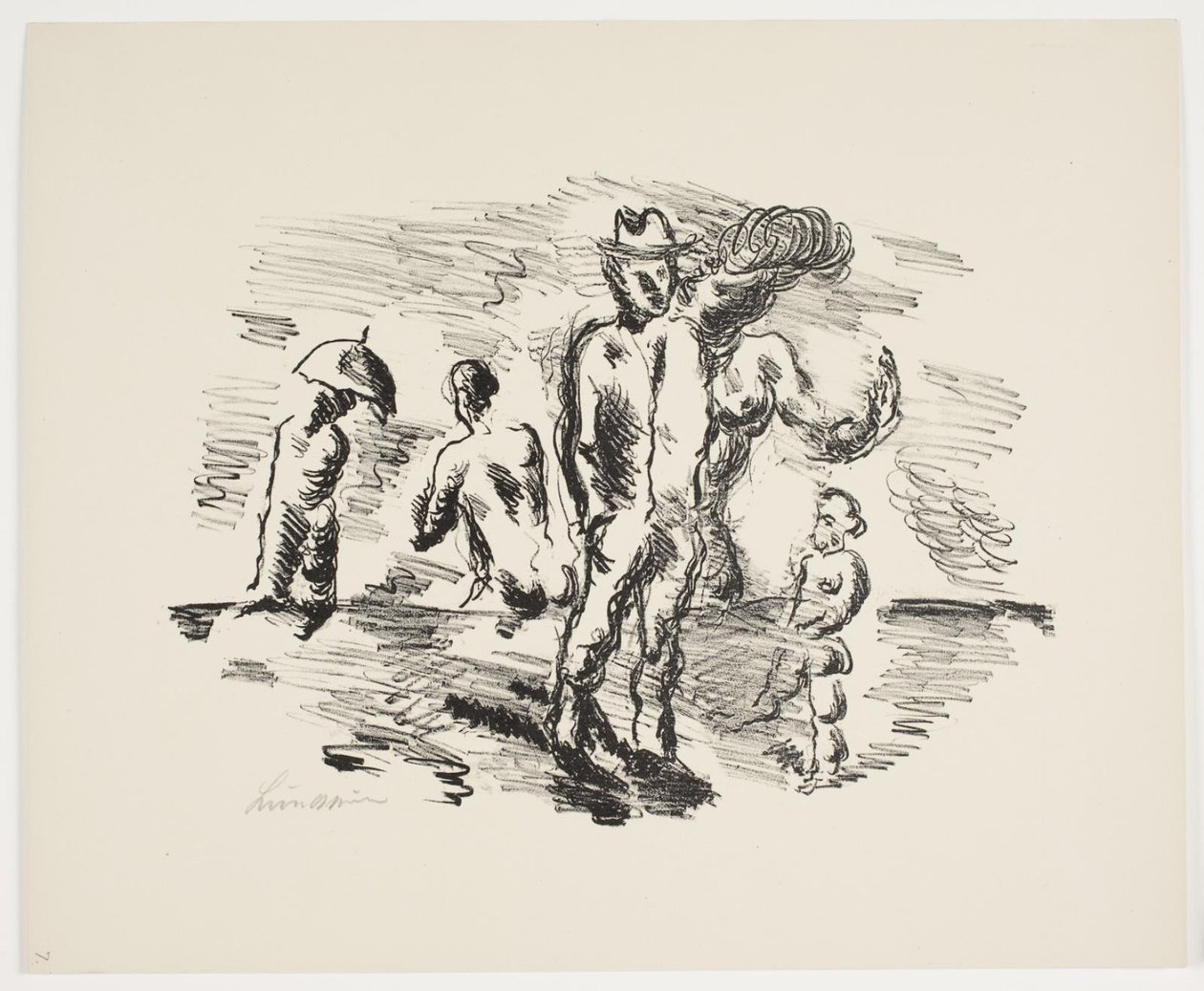 Hoja de "Klingens Kunstnermappe Nr. 2" de Vilhelm Lundstrøm