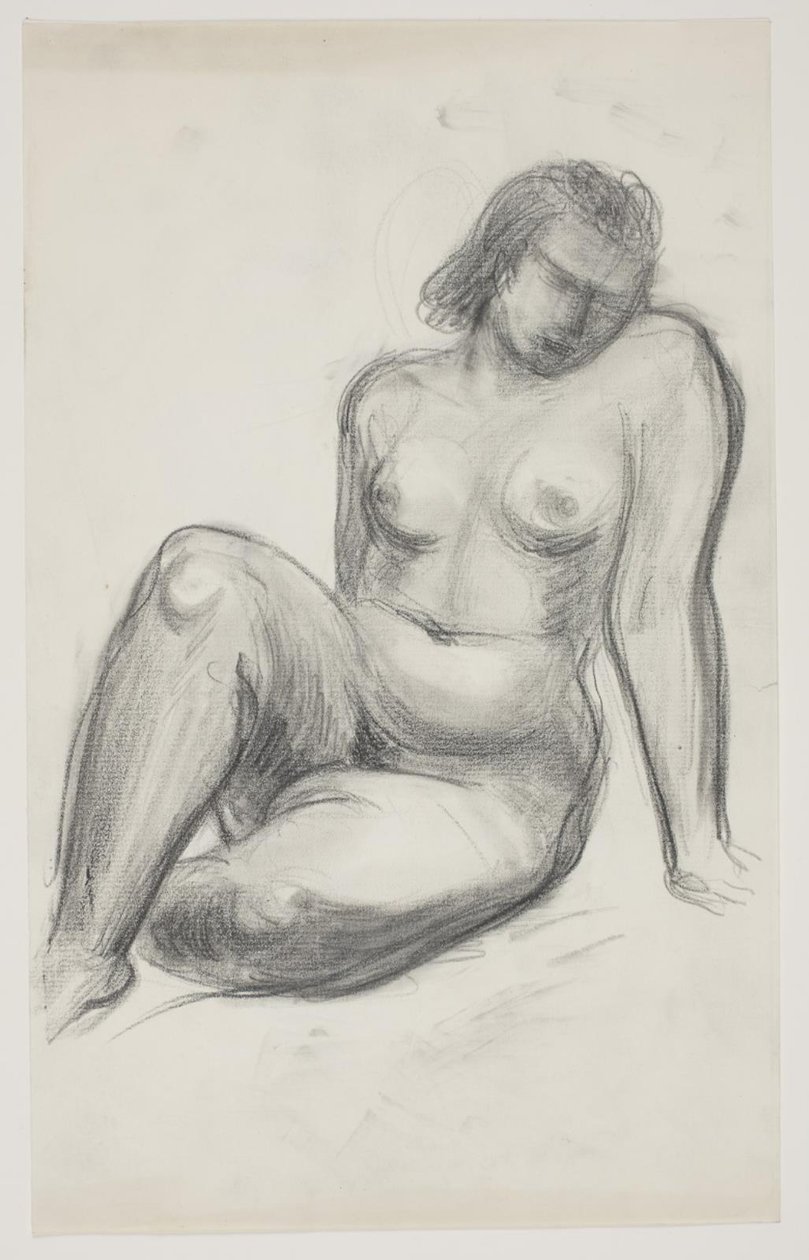 Modelo femenina sentada de Vilhelm Lundstrøm