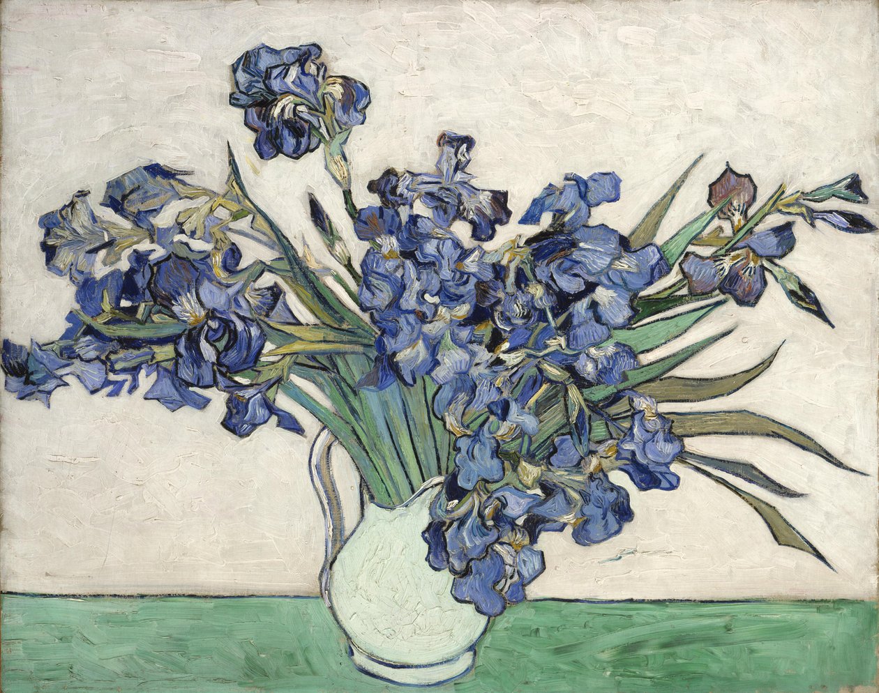 Jarrón con lirios espada de Vincent van Gogh