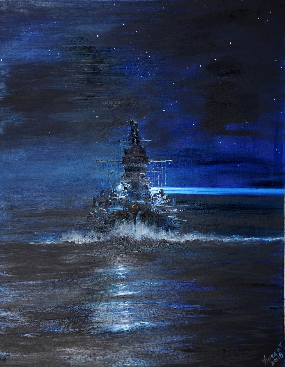 IJN Kirishima en Guadalcanal, 1942 de Vincent Alexander Booth