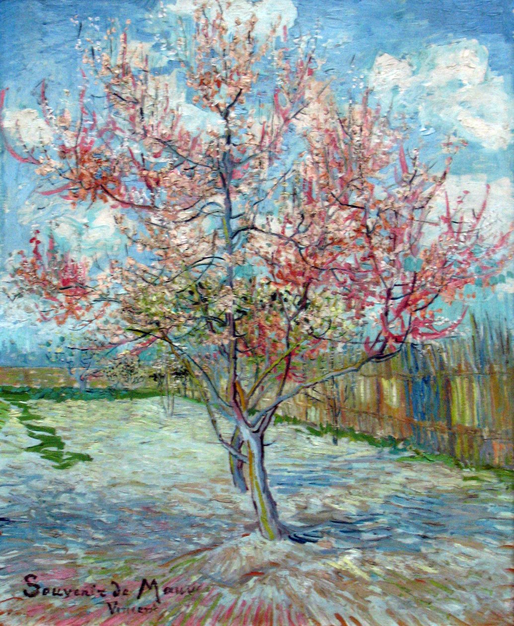 Melocotoneros rosados (Recuerdo de Mauve) de Vincent van Gogh