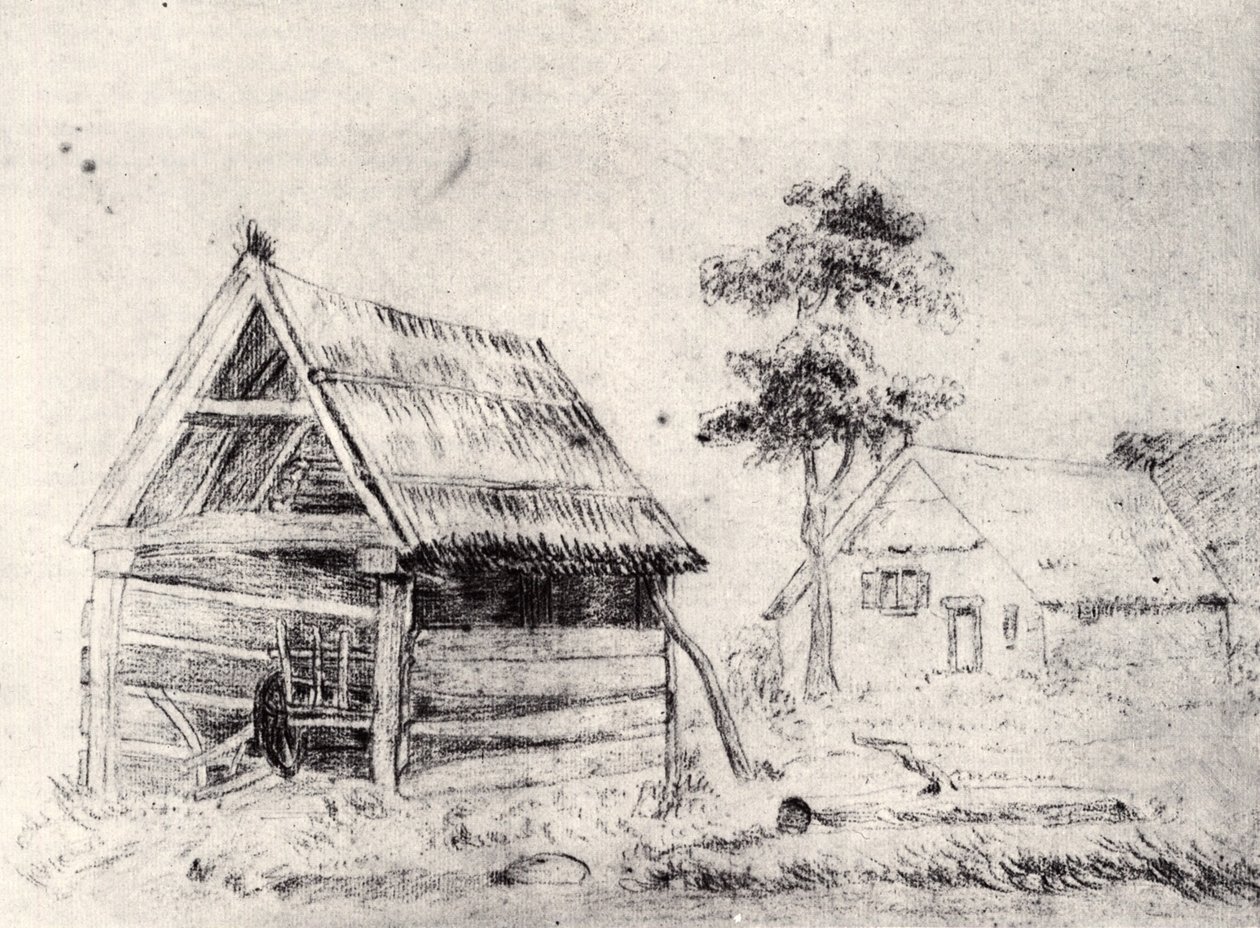 Granero y Casa de Campo de Vincent van Gogh