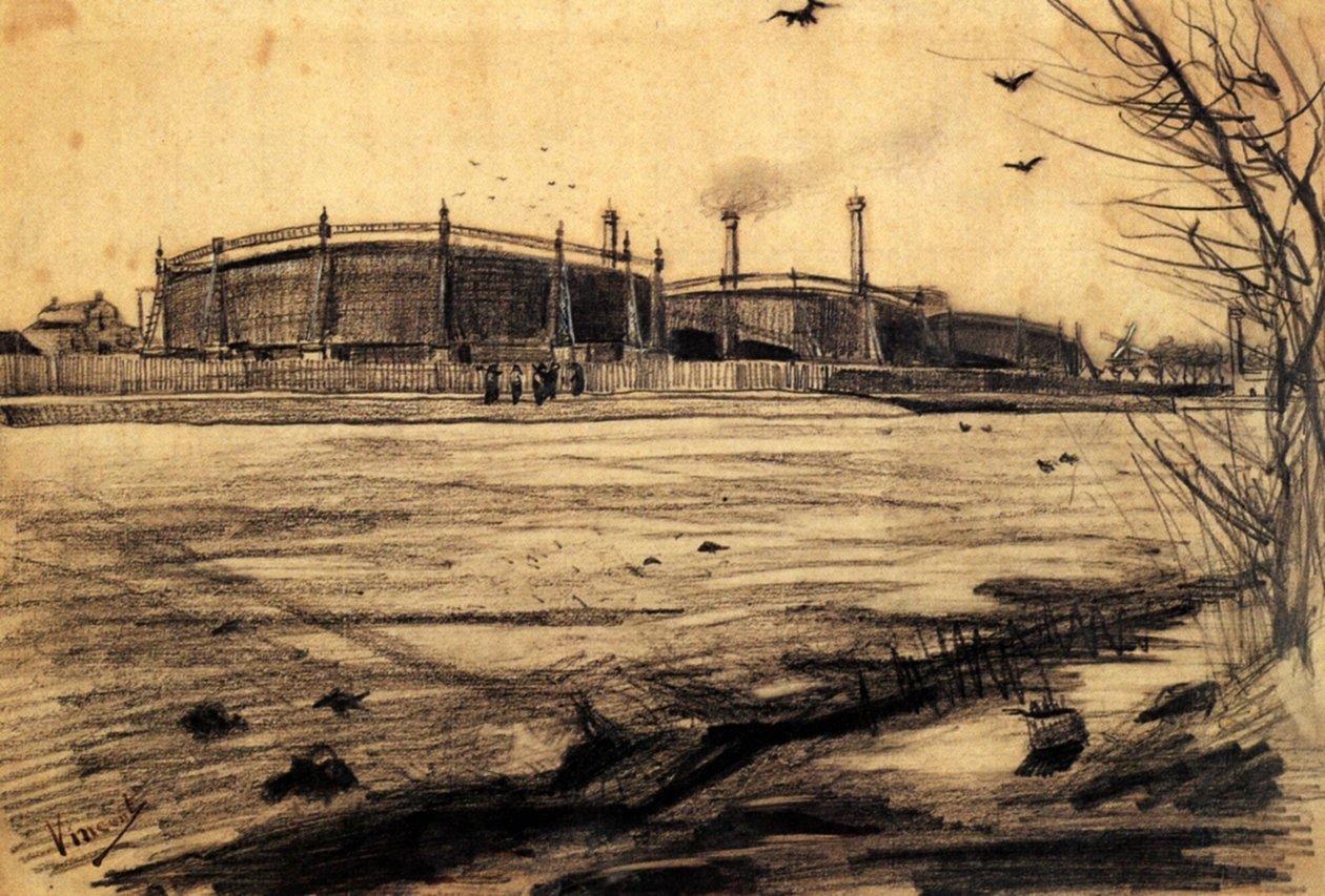 Fábrica de Gas (F924) de Vincent van Gogh