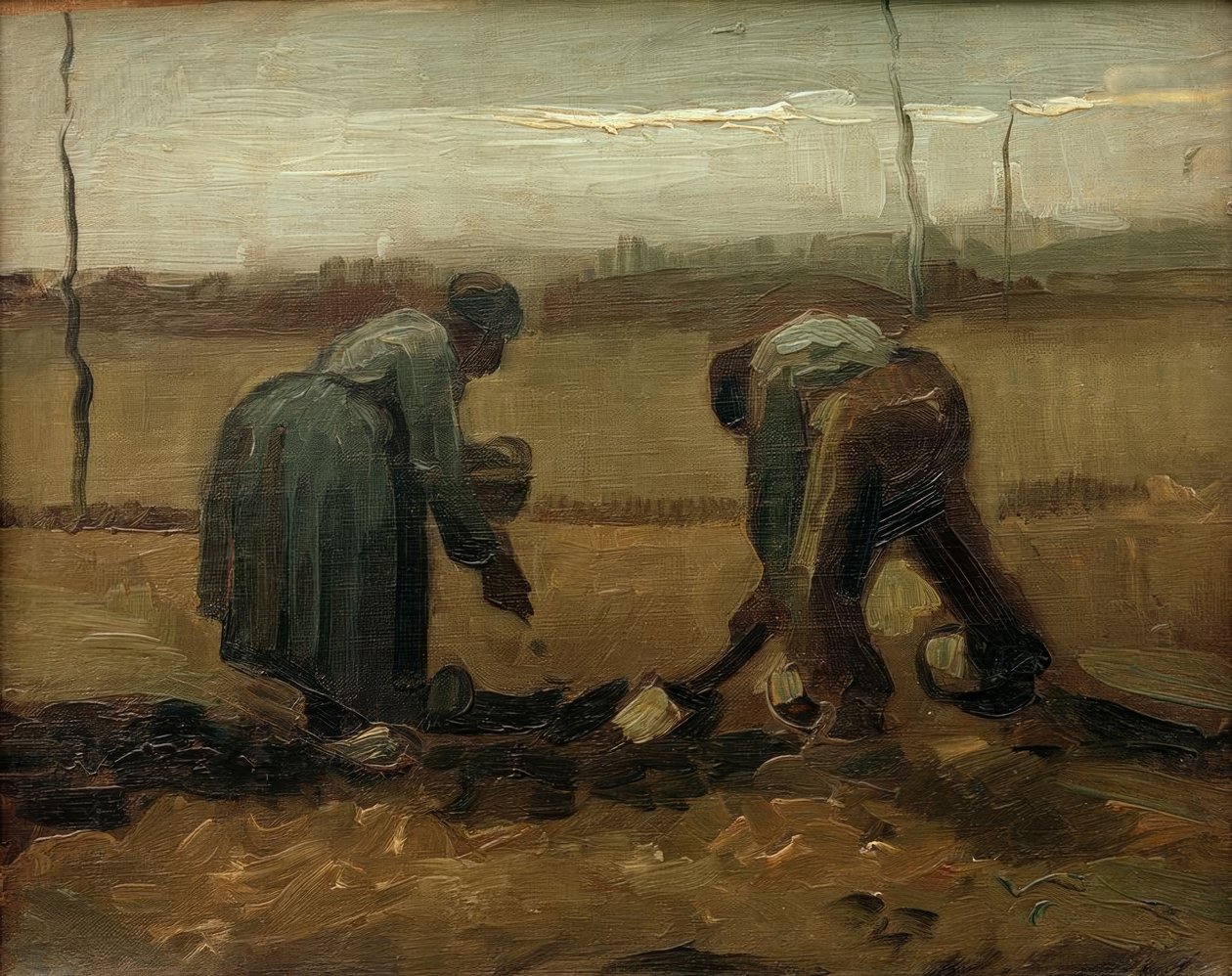 Plantación de patatas de Vincent van Gogh