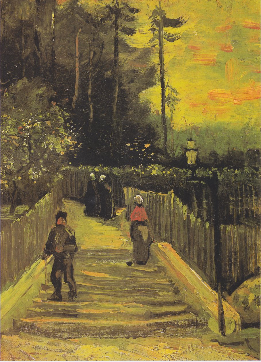 Pequeño camino en Montmartre de Vincent van Gogh