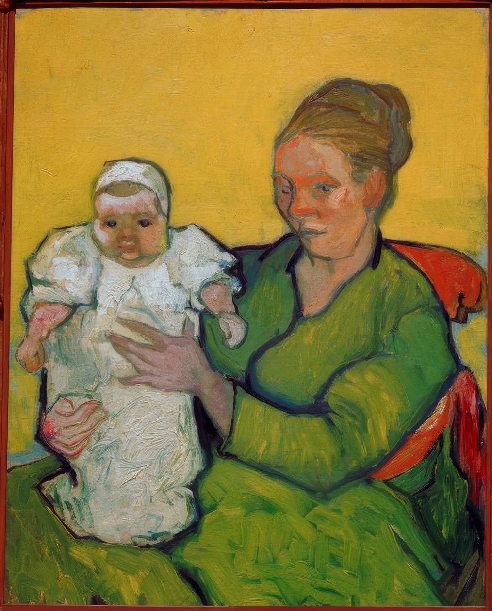 Madame Roulin con su hijo Marcelle de Vincent van Gogh