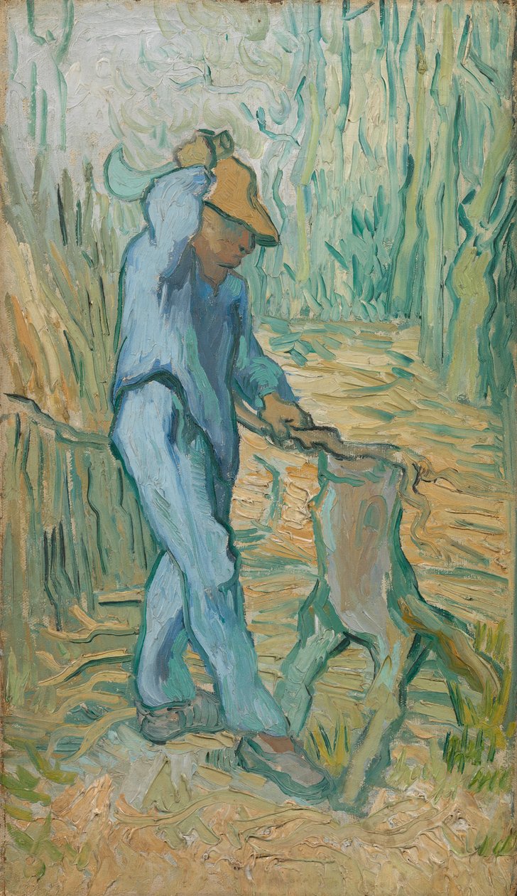 El leñador (después de Millet) de Vincent van Gogh