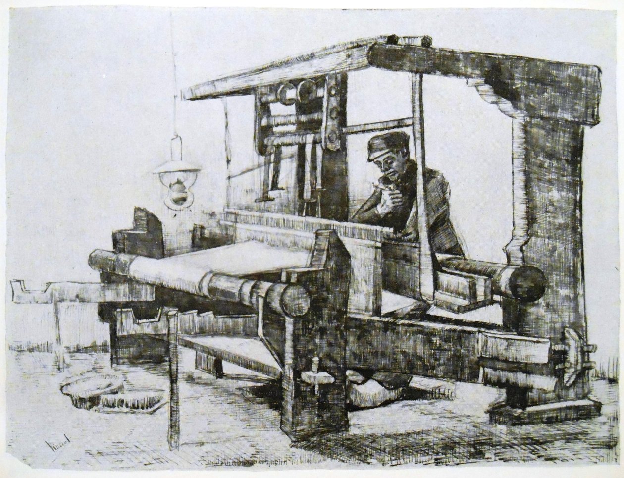 El tejedor en su telar de Vincent van Gogh