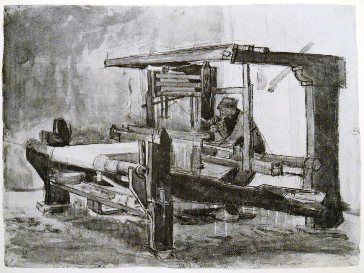 El tejedor en su telar de Vincent van Gogh