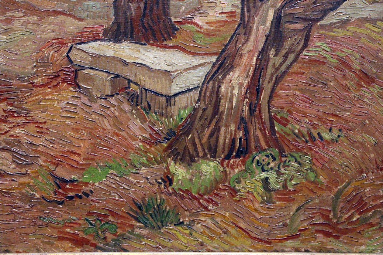 Vincent van Gogh, banco de piedra en el manicomio de Saint-Rémy de Vincent van Gogh