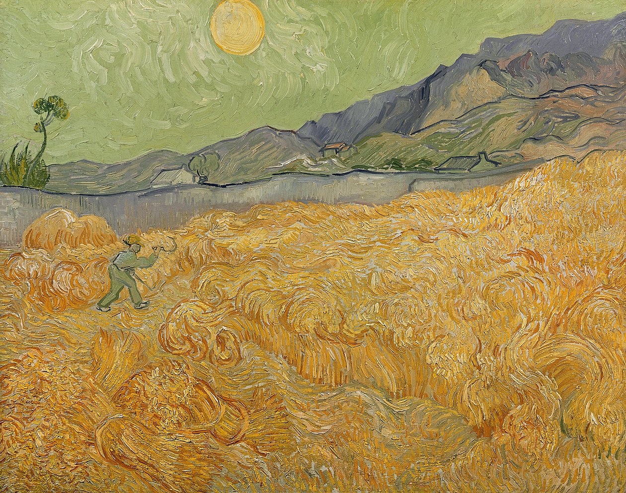 Campo de Trigo con Segador, 1889 de Vincent van Gogh