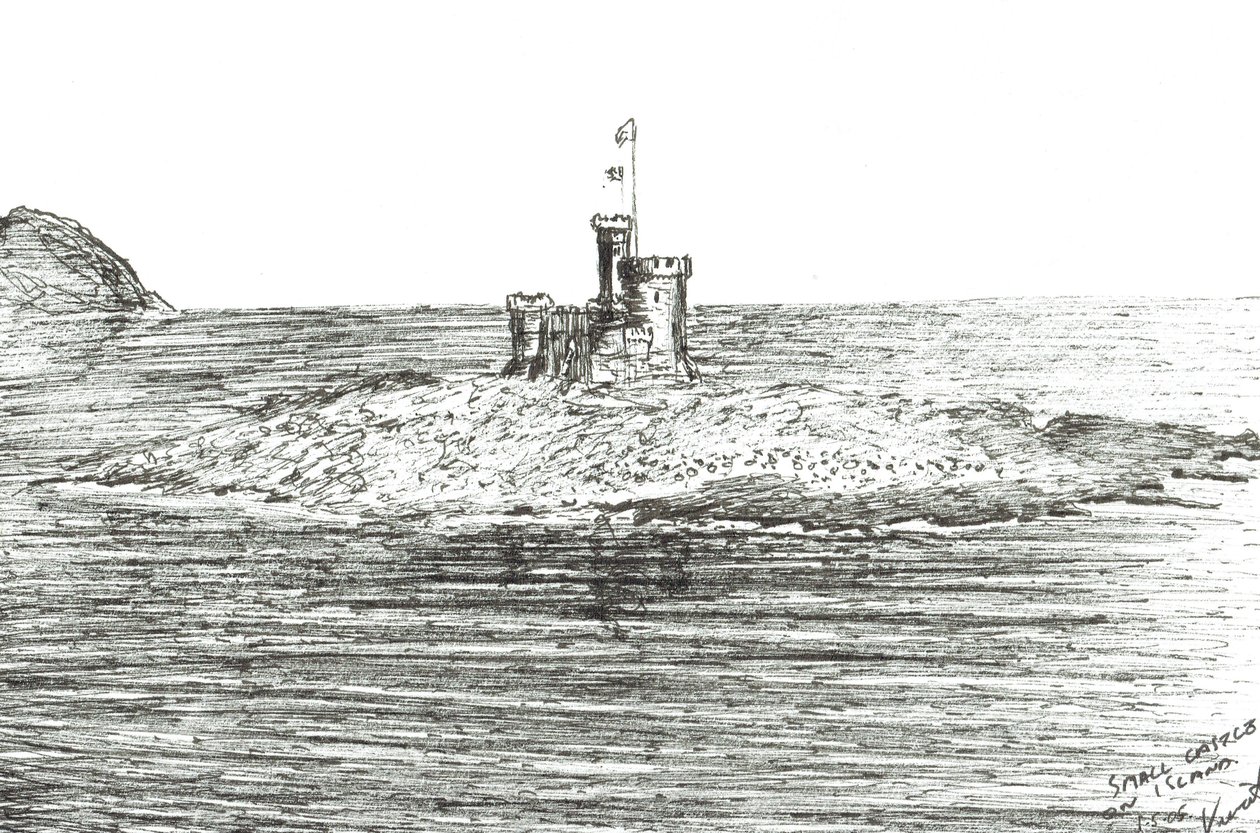 Castillo del puerto de la Isla de Man, 2005 de Vincent Alexander Booth