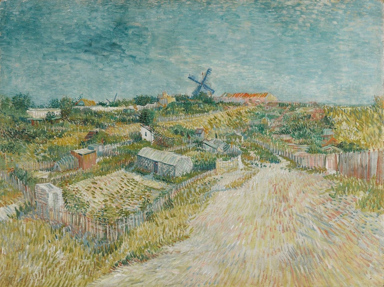 Huertos en Montmartre, 1887 de Vincent van Gogh